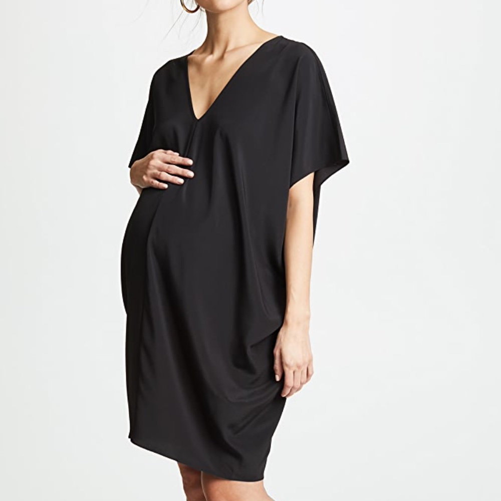 HATCH Maternity The Slouch Dress Black OS Pregnancy